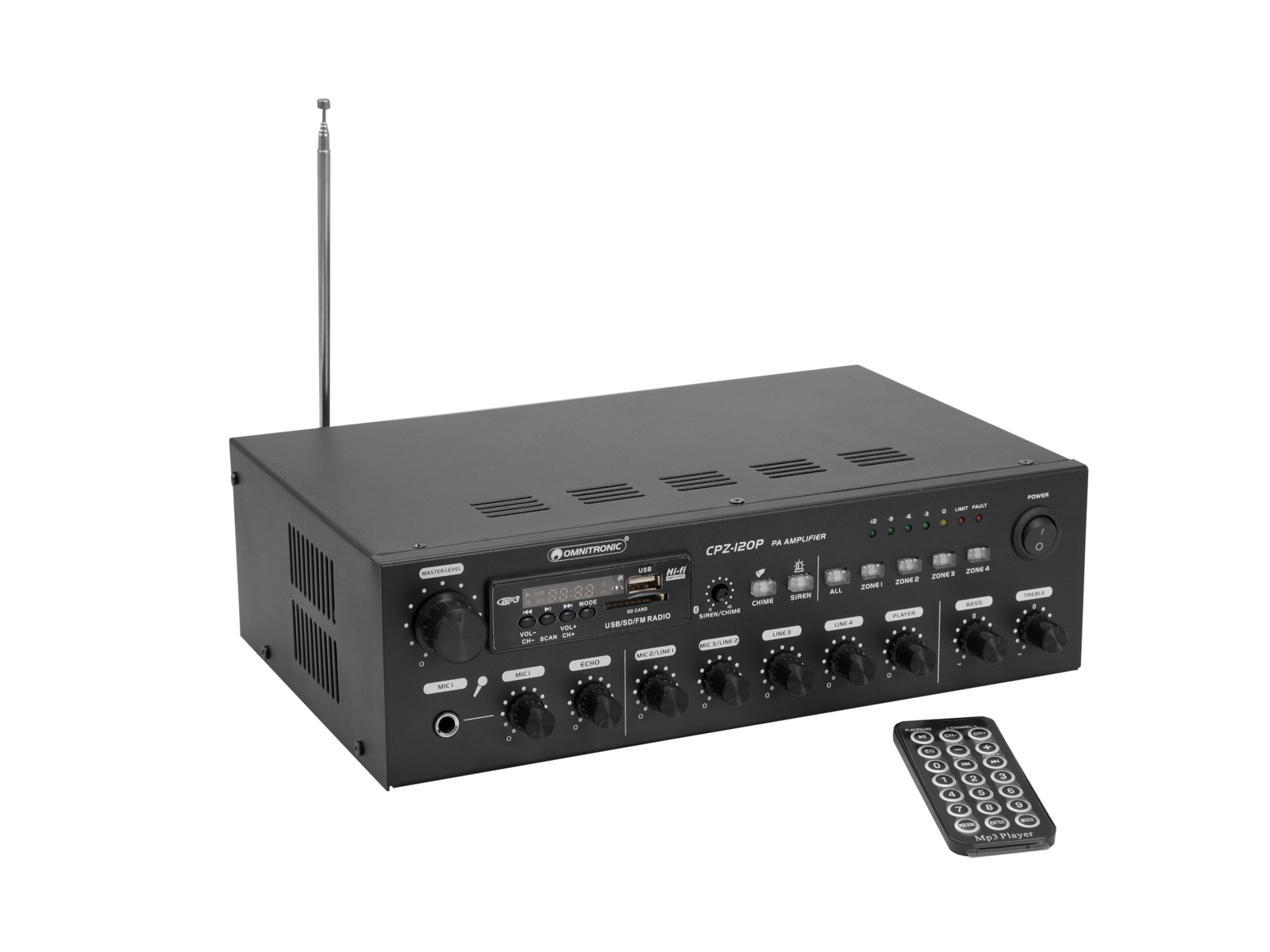 Omnitronic CPZ-120P ELA-Mischverstärker Omnitronic CPZ-120P ELA-Mischverstärker von Omnitronic