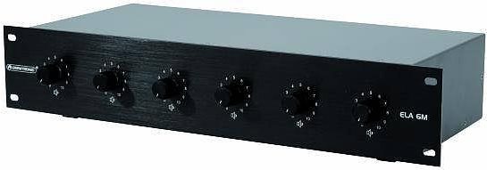 Omnitronic ELA 6M-Zonen LS-Regler 20W sw (80711323) von Omnitronic