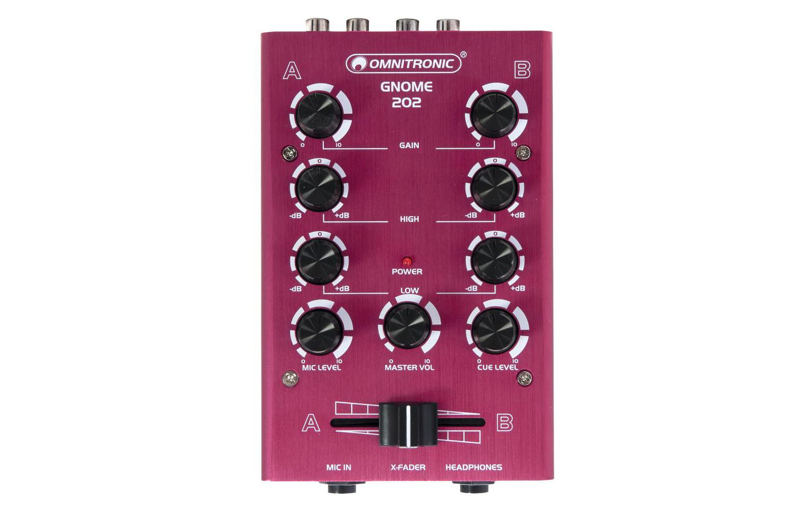 Omnitronic GNOME-202 Mini-Mixer rot von Omnitronic