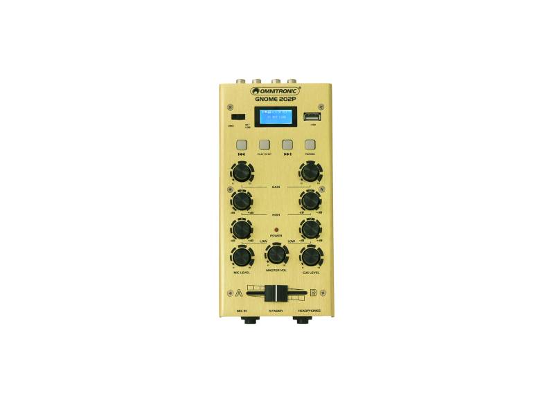 Omnitronic GNOME-202P Mini-Mixer gold von Omnitronic