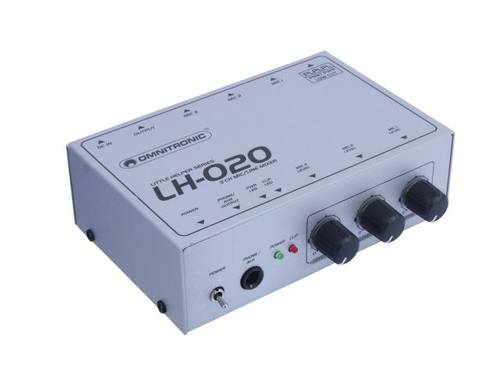 Omnitronic LH-020 3-Kanal Mikrofon Mischpult Omnitronic LH-020 3-Kanal Mikrofon Mischpult von Omnitronic