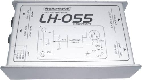 Omnitronic LH-055 Passive DI Box 1-Kanal von Omnitronic
