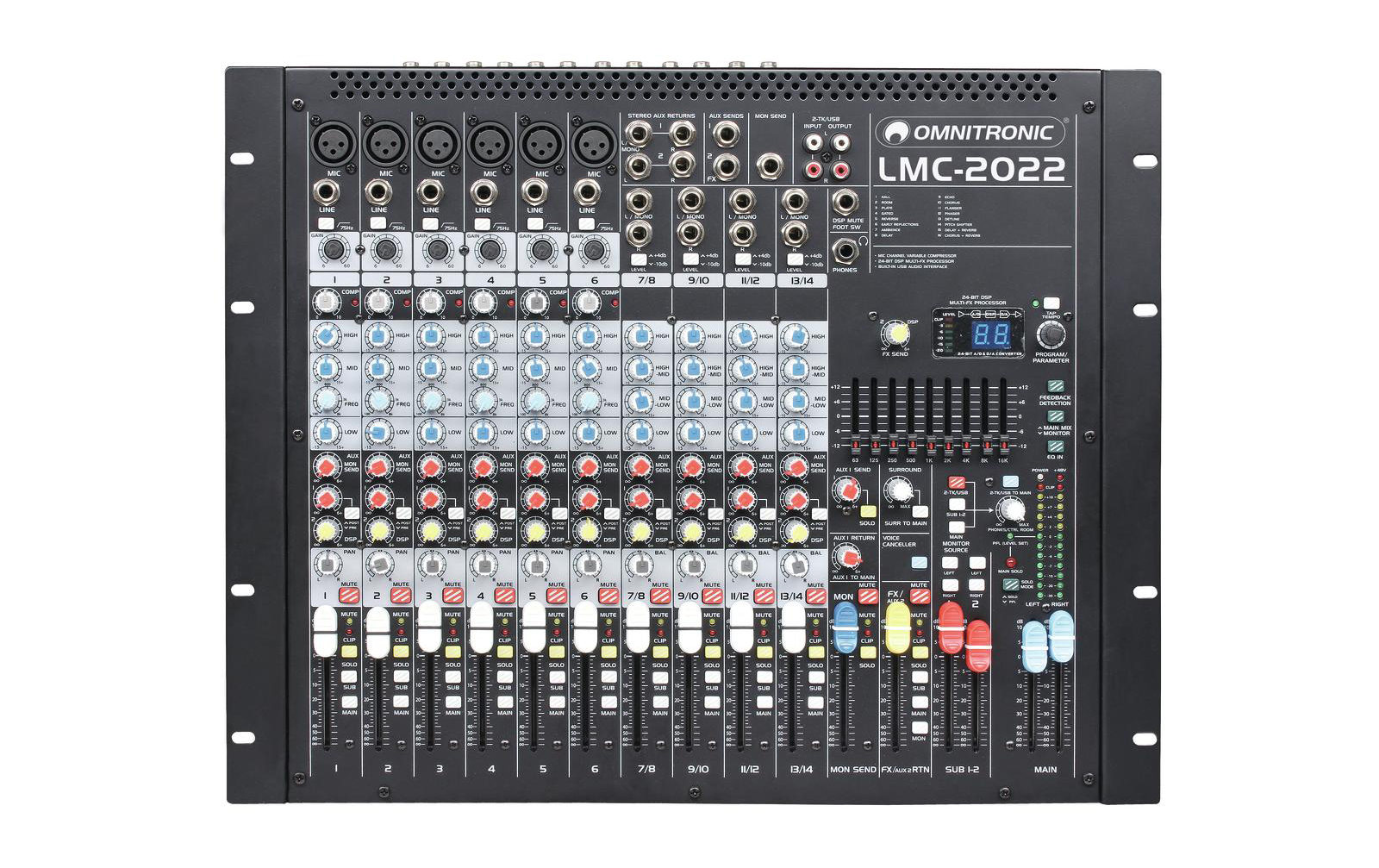 Omnitronic LMC-2022FX USB Mischpult Omnitronic LMC-2022FX USB Mischpult von Omnitronic