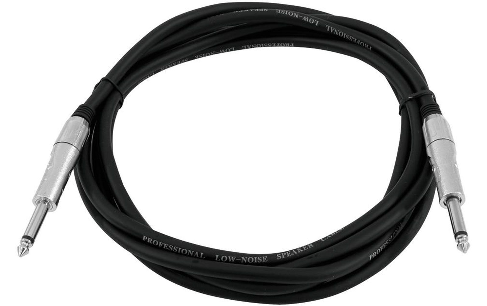 Omnitronic Lautsprecherkabel Klinke 2x1,5 1,5m schwarz von Omnitronic