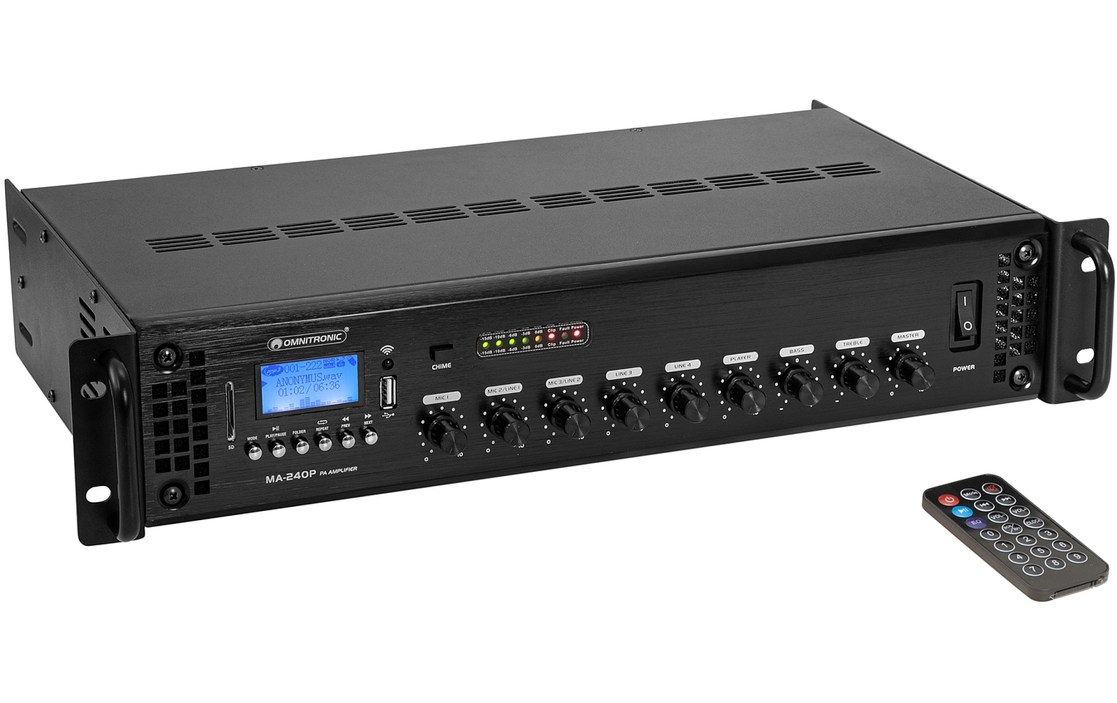 Omnitronic MA-240P ELA-Mischverstärker Omnitronic MA-240P ELA-Mischverstärker von Omnitronic