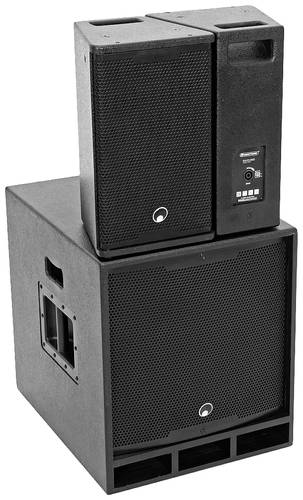 Omnitronic MAXX-1810DSP 2.1 Aktives PA-Lautsprecher-Set Bluetooth, inkl. Subwoofer von Omnitronic