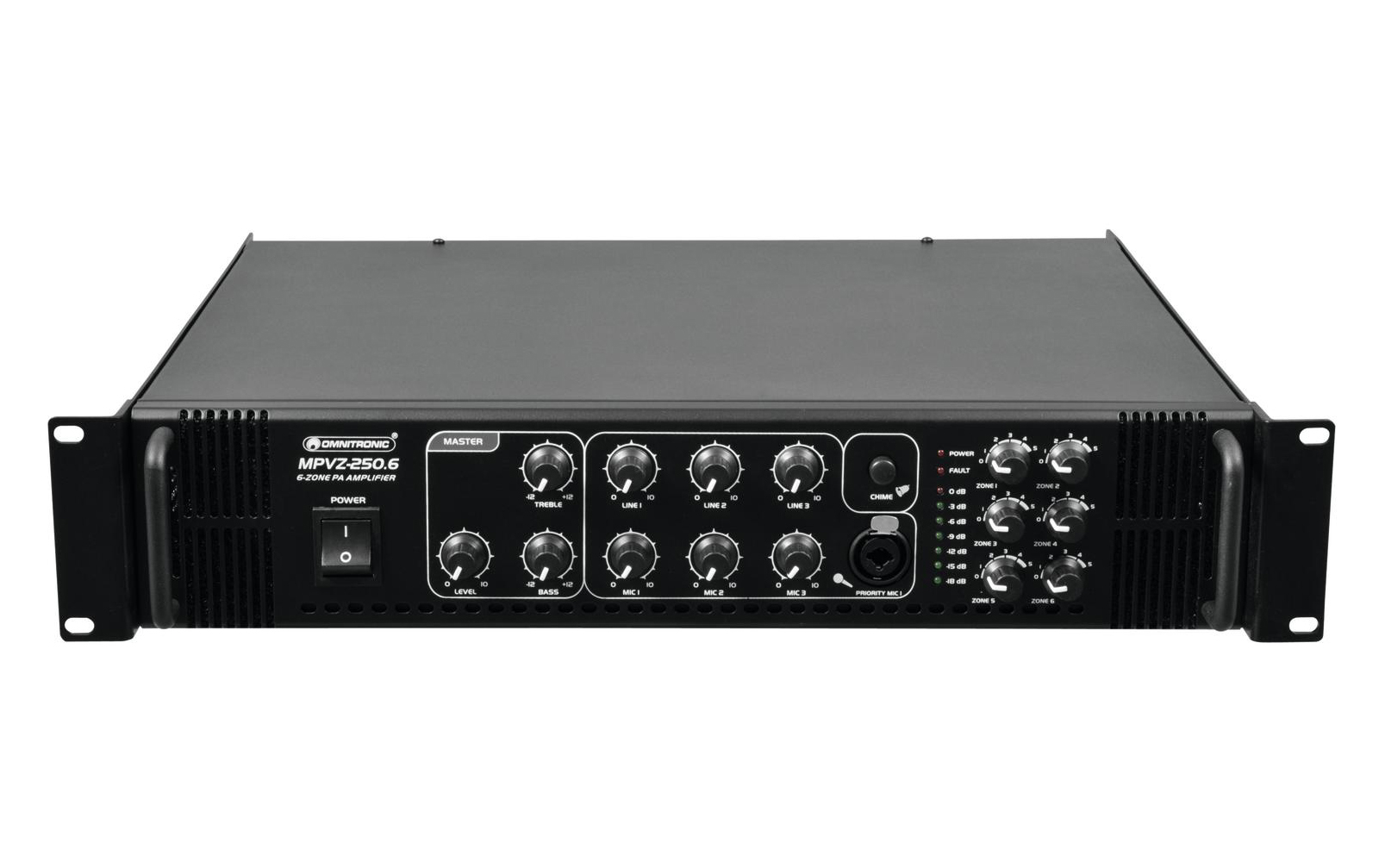 Omnitronic MPVZ-250.6 Mischverstärker von Omnitronic
