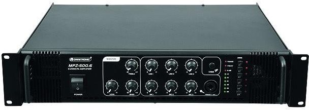 Omnitronic MPZ-500.6 - 500 W - A/B - 0,5% - 85 dB - 80 - 16000 Hz - Klemmleistenanschluss (80709751) von Omnitronic