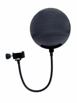 Omnitronic Mikrofon-Plopfilter, Metall schwarz von Omnitronic