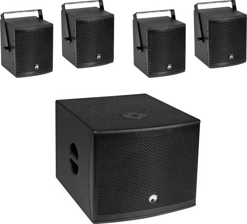 Omnitronic Molly-12A+Molly-6 Aktives PA-Lautsprecher-Set inkl. Subwoofer, Bluetooth von Omnitronic