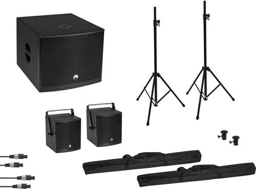 Omnitronic Molly 2.1 Aktives PA-Lautsprecher-Set inkl. Subwoofer, Bluetooth von Omnitronic