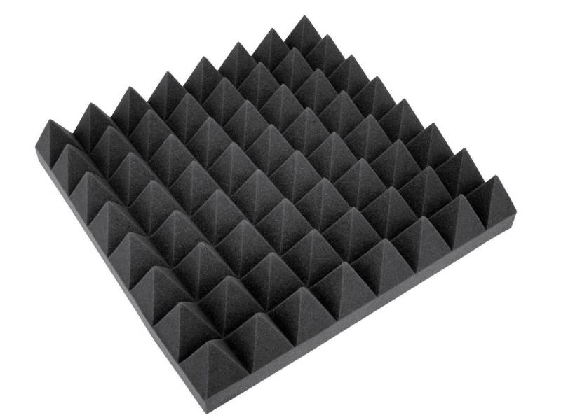 Omnitronic OMNITRONIC Akustikschaumstoff Pyramide 100mm, 50x50cm Audio-Adapter von Omnitronic