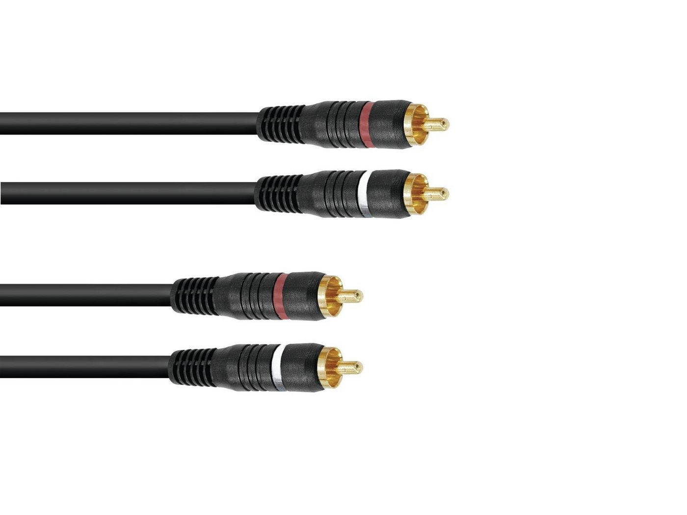 Omnitronic OMNITRONIC Cinch Kabel 2x2 0,3m Audio-Kabel, (30,0 cm) Omnitronic OMNITRONIC Cinch Kabel 2x2 0,3m Audio-Kabel, (30,0 cm) von Omnitronic