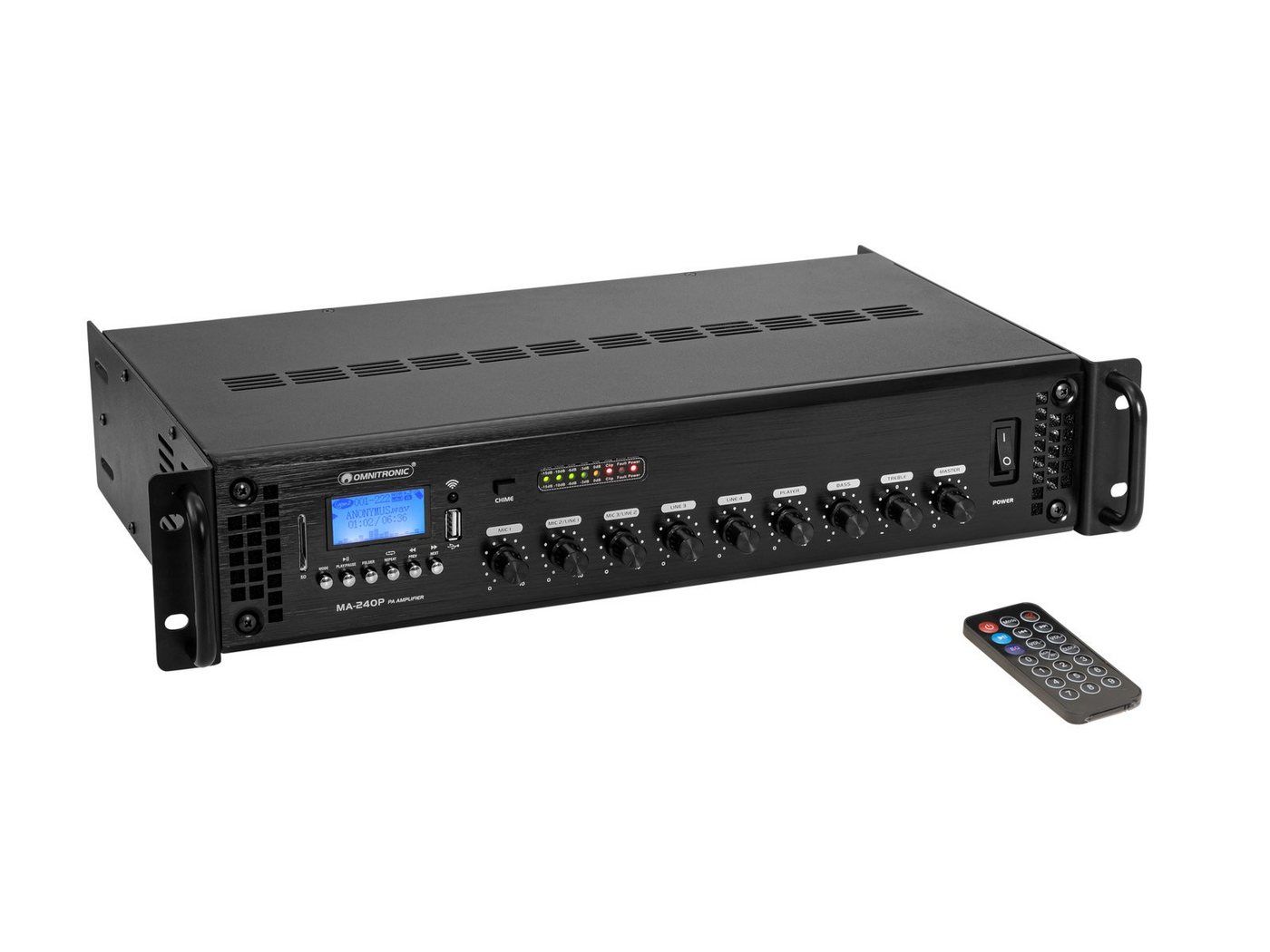 Omnitronic OMNITRONIC MA-240P ELA-Mischverstärker Konferenzlautsprecher Omnitronic OMNITRONIC MA-240P ELA-Mischverstärker Konferenzlautsprecher von Omnitronic