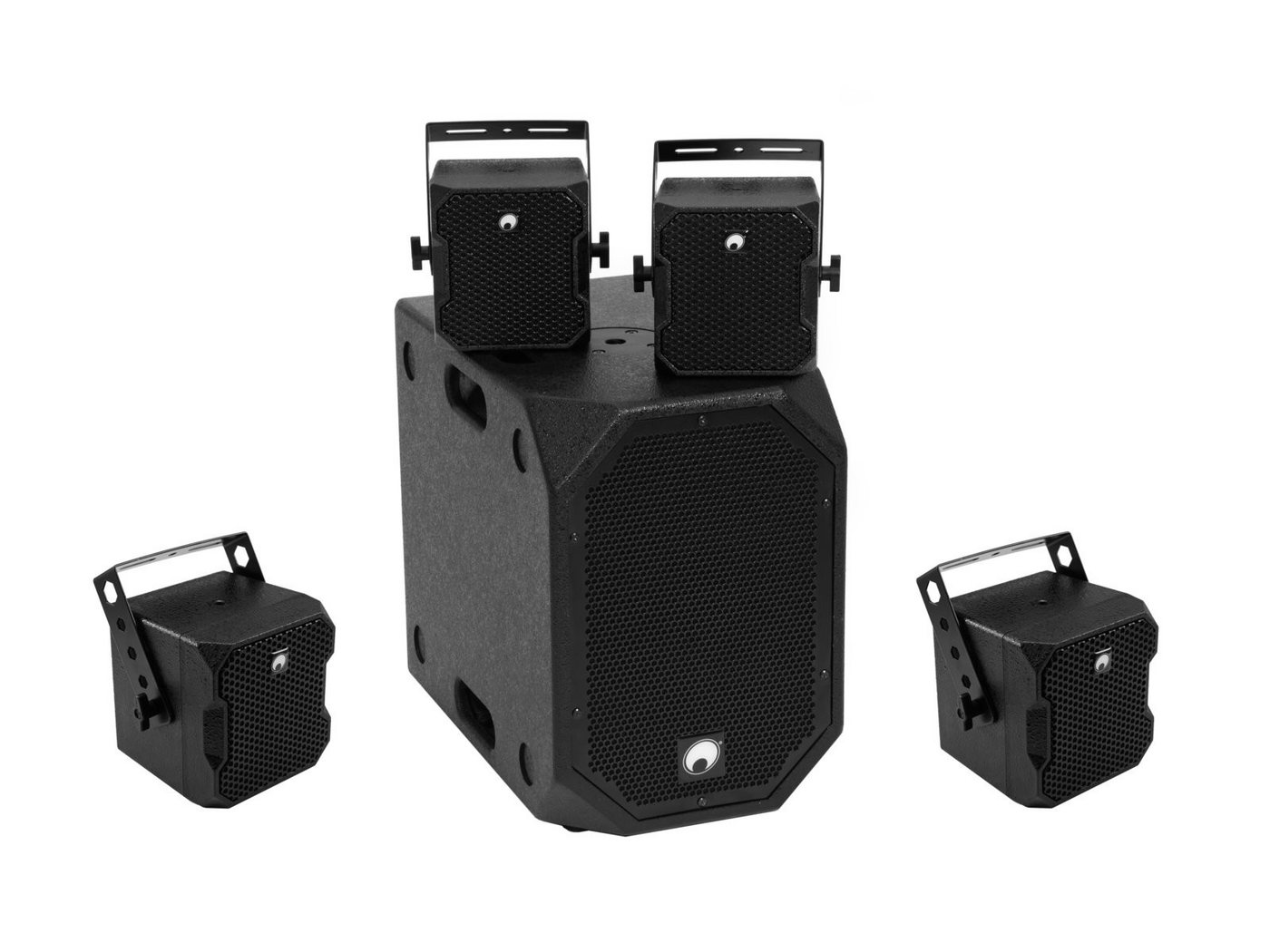 Omnitronic OMNITRONIC Set BOB-10A sw + 4x BOB-4 sw Lautsprechersystem Omnitronic OMNITRONIC Set BOB-10A sw + 4x BOB-4 sw Lautsprechersystem von Omnitronic