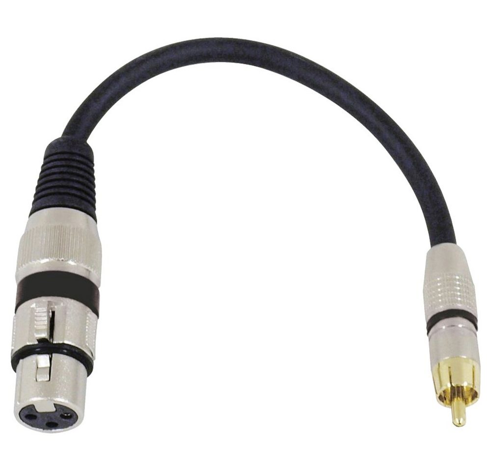 Omnitronic Omnitronic 3022075J XLR Adapterkabel [1x XLR-Buchse 3 polig - 1x Cinch Audio-Kabel, (0.15 cm) von Omnitronic