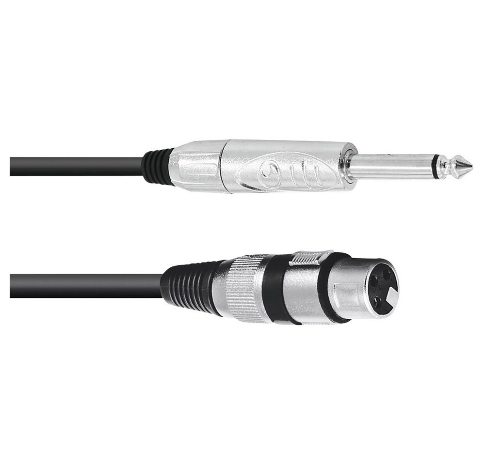 Omnitronic Omnitronic 3022516M XLR Adapterkabel [1x XLR-Buchse 3 polig - 1x Klink Audio-Kabel, (2.00 cm) von Omnitronic