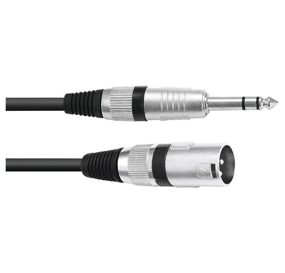 Omnitronic Omnitronic 30225196 XLR Adapterkabel [1x XLR-Stecker 3 polig - 1x Klin Audio-Kabel, (2.00 cm) von Omnitronic