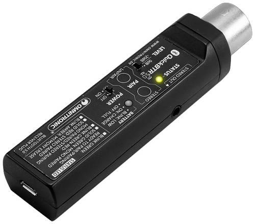 Omnitronic QuickBTR-5.0 XLR AptX Bluetooth® Musik-Empfänger Bluetooth Version: 5.0, A2DP 10m aptX� von Omnitronic