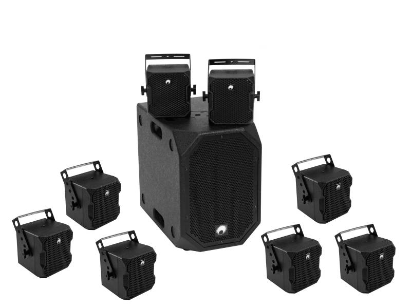 Omnitronic Set BOB-10A sw + 8x BOB-4 sw von Omnitronic