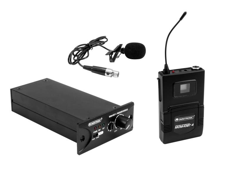 Omnitronic Set MOM-10BT4 Empfangsmodul + Taschensender + Lavalier-Mikrofon von Omnitronic