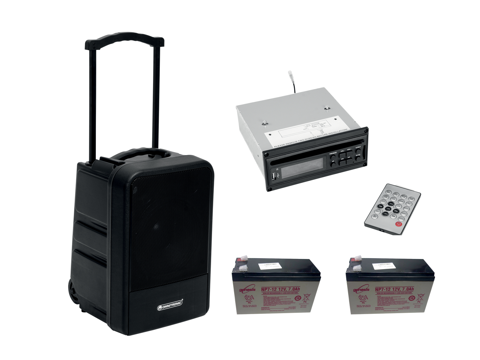 Omnitronic Set MOM-10BT4 Modular-Drahtlos-PA-System + CD-Player von Omnitronic