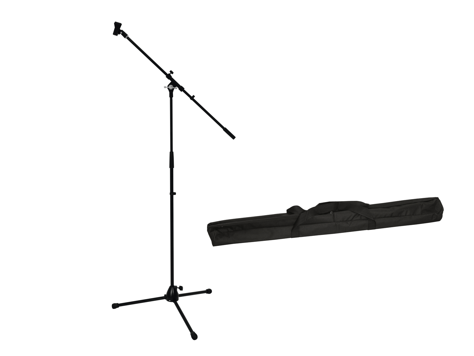 Omnitronic Set Mikrofonstativ mit Galgen PRO schwarz + Tasche von Omnitronic