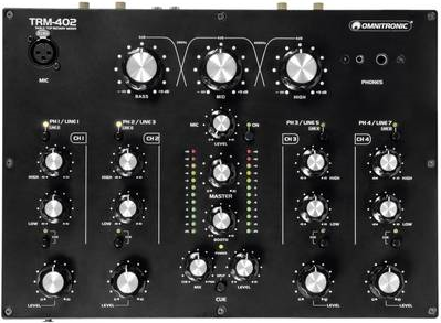 Omnitronic TRM-402 4-Kanal DJ Mixer (10355930) von Omnitronic