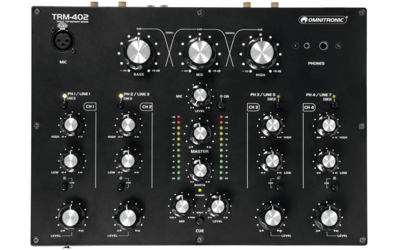 Omnitronic TRM-402 4-Kanal Rotary-Mixer von Omnitronic