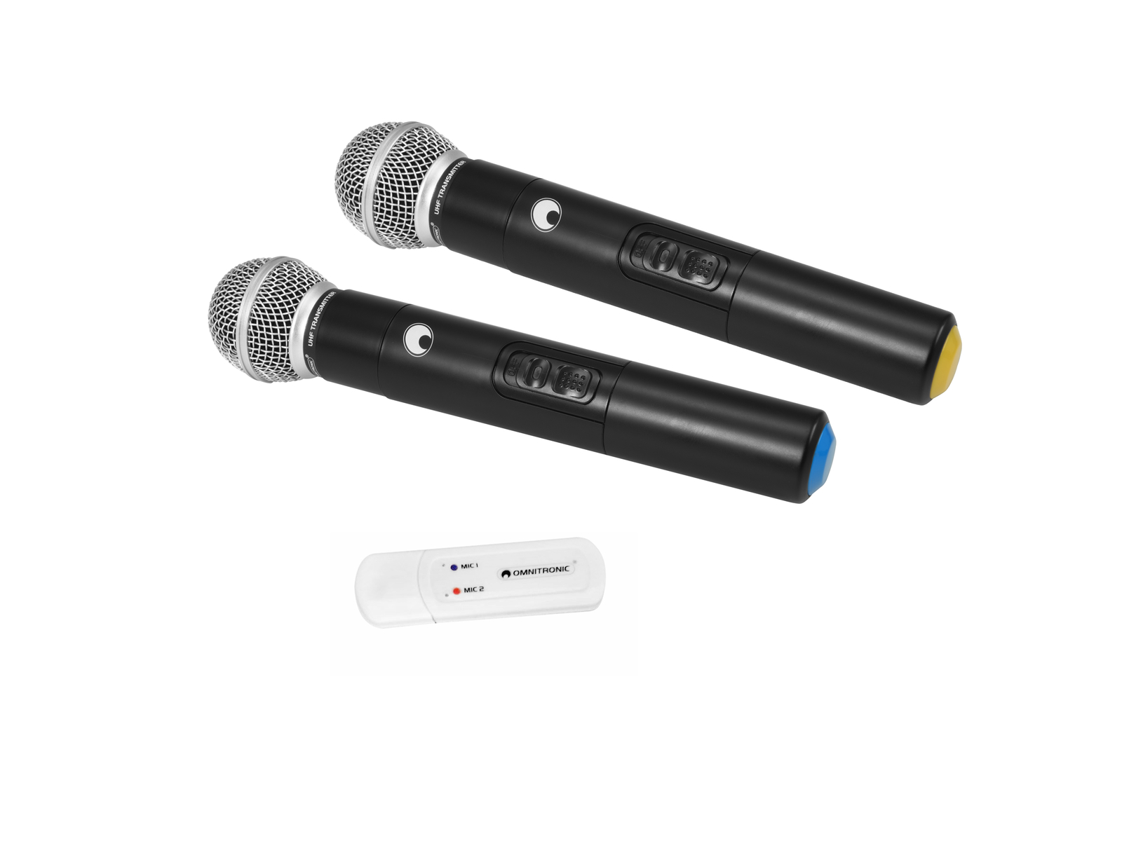 Omnitronic UWM-2HH USB Funkmikrofon-Set mit zwei Handmikrofonen von Omnitronic