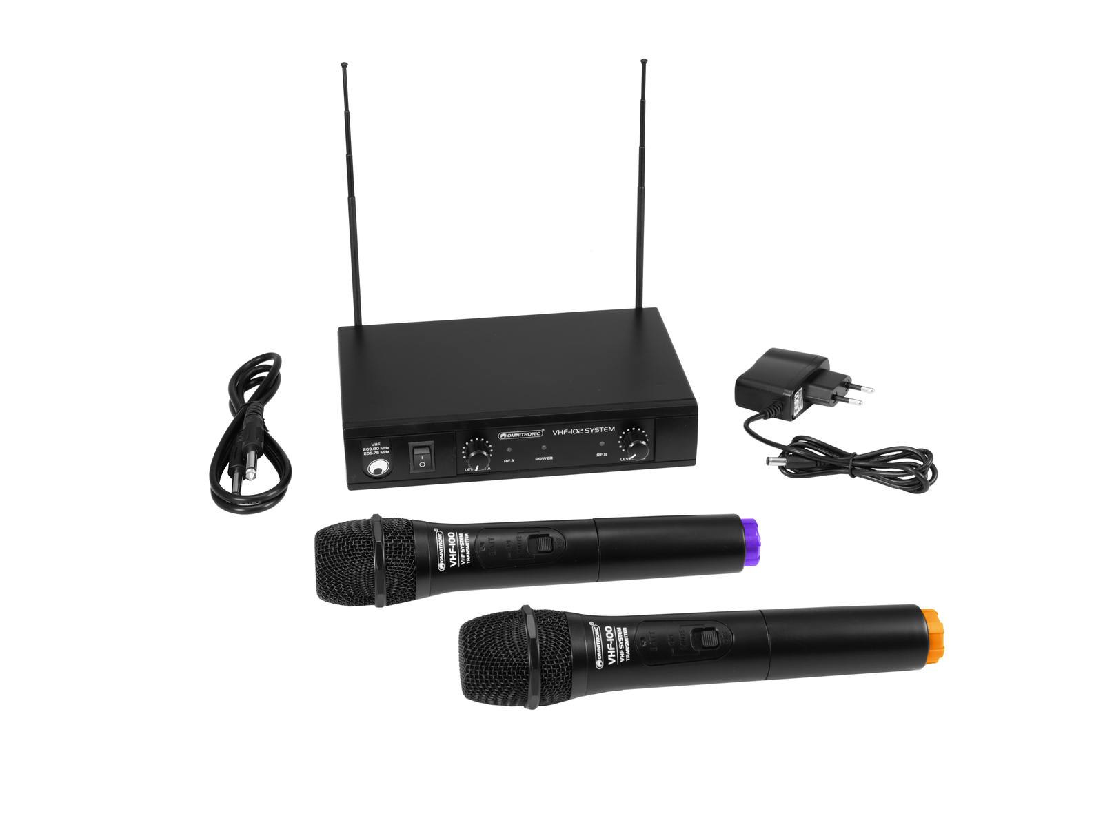 Omnitronic VHF-102 Funkmikrofon-System 212.35/200.10MHz von Omnitronic