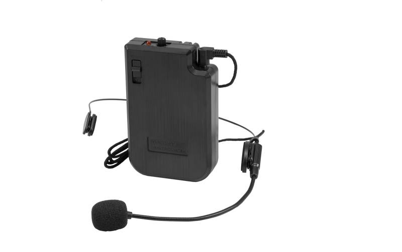 Omnitronic WAMS-10BT2 MK2 Taschensender inkl. Kopfbügelmikrofon 863MHz von Omnitronic