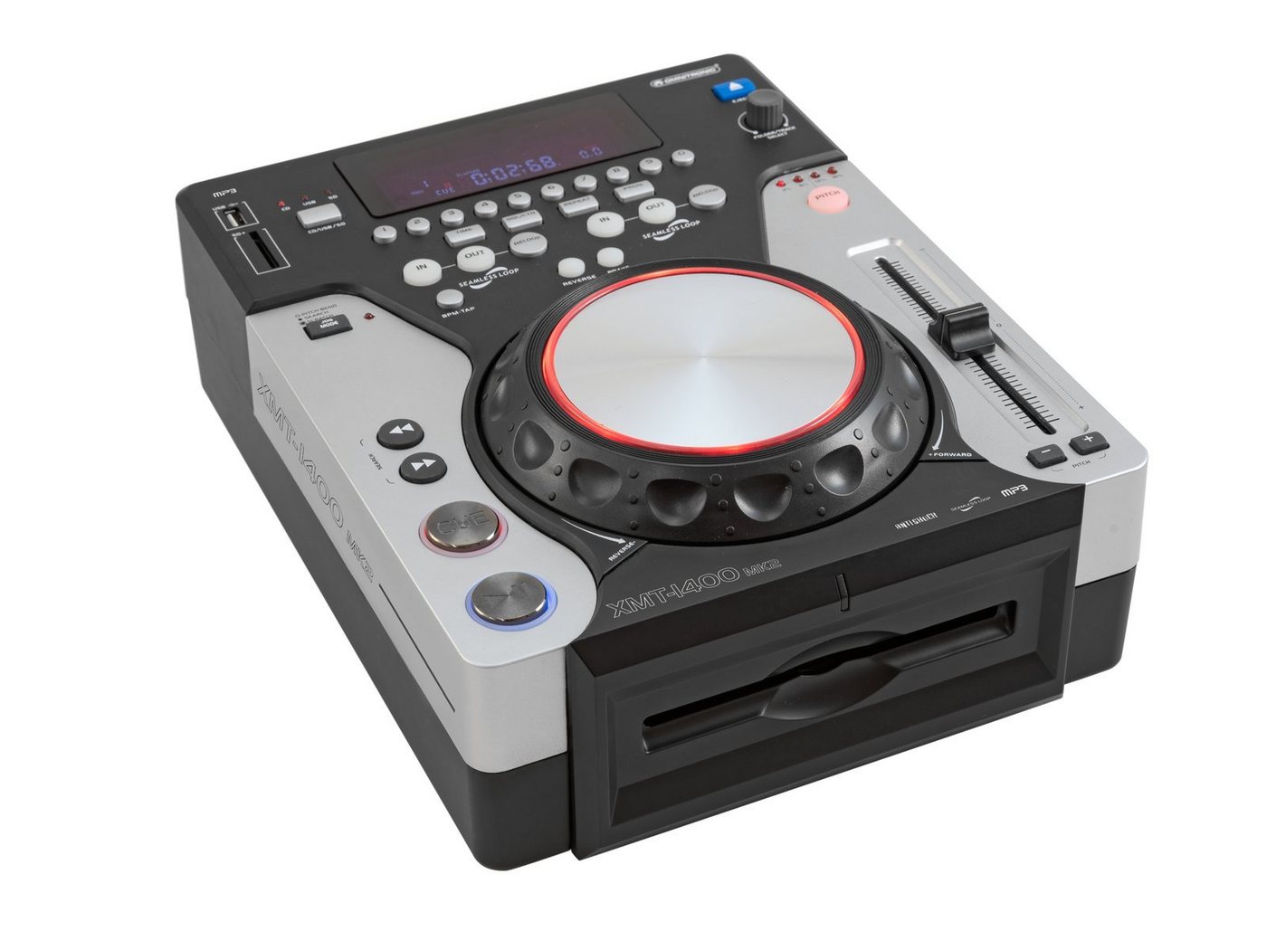 Omnitronic XMT-1400 MK2 Tabletop-CD-Player Stereo-CD Player von Omnitronic