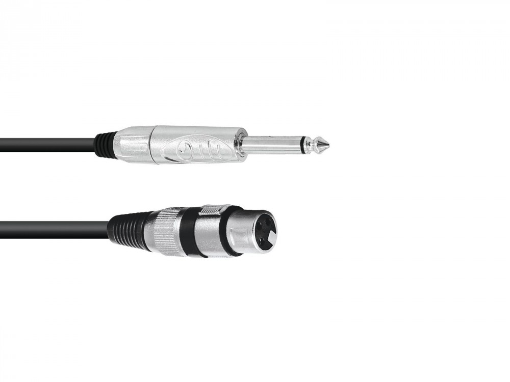 Robustes 3-pol XLR Anschlusskabel mit 6,3 mm klinkenstecker von Omnitronic