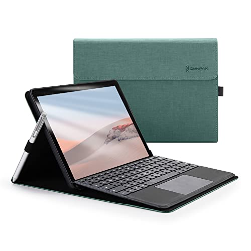 Omnpak Hülle für Microsoft Surface Go 4/3 /2/1,Business-Hülle mit Stifthalter,Einstellbarer Multi-Betrachtungswinkel,kompatibel mit der Type Cover-Tastatur von Omnpak