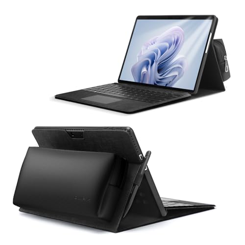 Omnpak Hülle für Microsoft Surface Pro 9 Tablet Business-Hülle, Tragetasche mit Stylus Stifthalter mit Zubehör Aufbewahrungstasche, kompatibel mit Type Cover Tastatur von Omnpak