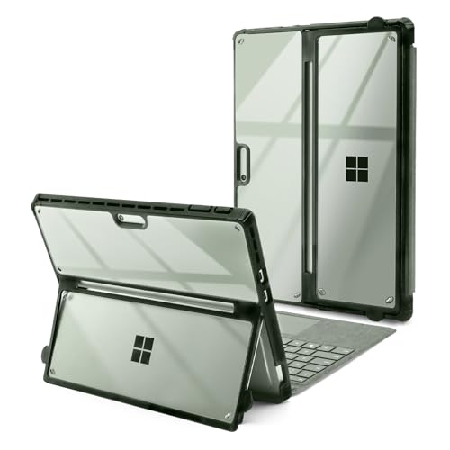 Omnpak Hülle für Surface Pro 9 Tablet, Business-Hülle,Stoßfeste Robuste Hartschalen Schutzhülle Multi-Betrachtungswinkel, kompatibel mit der Type Cover-Tastatur von Omnpak
