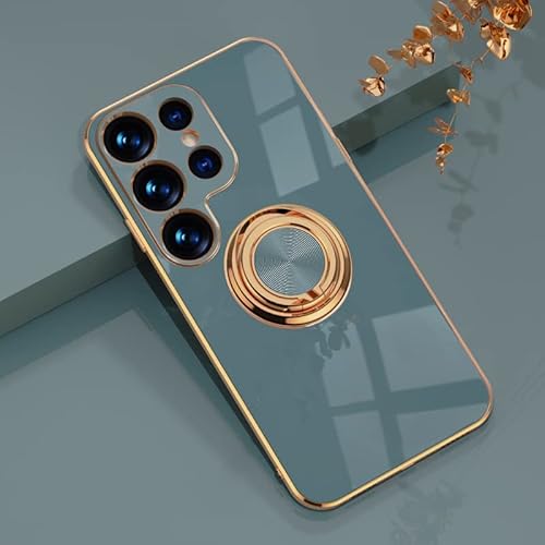 Omorro Schutzhülle für Galaxy S25 Ultra, kompatibel mit rotgoldener Schutzhülle für Damen und Mädchen, Ringhalter, 360° drehbar, TPU, mit Standbeschichtung, mit magnetischer Halterung, schlanke Omorro Schutzhülle für Galaxy S25 Ultra, kompatibel mit rotgoldener Schutzhülle für Damen und Mädchen, Ringhalter, 360° drehbar, TPU, mit Standbeschichtung, mit magnetischer Halterung, schlanke von Omorro