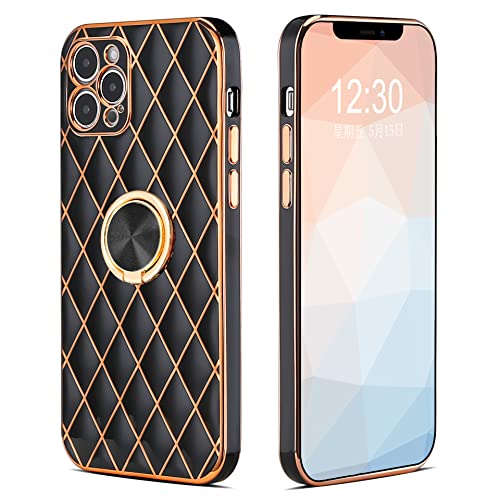 Omorro Schutzhülle für iPhone 13 Pro Max mit Ringhalter, luxuriös, vergoldet, Glitzer, 3D-geometrische Diamanten, mit Objektivschutz, schlanker, schlanker TPU-Ständer, niedliche Schutzhülle für Damen Omorro Schutzhülle für iPhone 13 Pro Max mit Ringhalter, luxuriös, vergoldet, Glitzer, 3D-geometrische Diamanten, mit Objektivschutz, schlanker, schlanker TPU-Ständer, niedliche Schutzhülle für Damen von Omorro