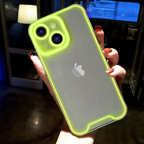 Omorro Schutzhülle für iPhone 14 Plus, transparent, leuchtend, leuchtet im Dunkeln, nachtleuchtender Weltraumnebel, schlanke Passform, kratzfest, dünn, durchscheinend, Gelb Omorro Schutzhülle für iPhone 14 Plus, transparent, leuchtend, leuchtet im Dunkeln, nachtleuchtender Weltraumnebel, schlanke Passform, kratzfest, dünn, durchscheinend, Gelb von Omorro