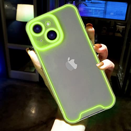 Omorro Schutzhülle für iPhone 14 Plus, transparent, leuchtend, leuchtet im Dunkeln, nachtleuchtender Weltraumnebel, schlanke Passform, kratzfest, dünn, durchscheinend, Grün Omorro Schutzhülle für iPhone 14 Plus, transparent, leuchtend, leuchtet im Dunkeln, nachtleuchtender Weltraumnebel, schlanke Passform, kratzfest, dünn, durchscheinend, Grün von Omorro