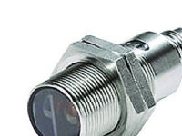 Optoelektronischer Sensor, M18 axial, SUS-Gehäuse, rote LED, diffus, 300mm, PNP, L-ON/D-ON wählbar, M12 Stecker E3FC-DP2 von Omron