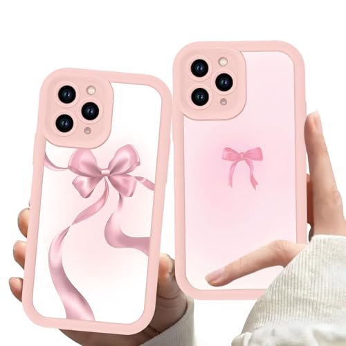 Omyzo 2 Stück HandyHülle für Apple iPhone 11 Pro Max Hülle 6,5", Niedliches Muster Design Frau Mädchen Schutzhülle Kameraschutz Bumper Rosa Silikon Stoßfest TPU Case für iPhone 11 Pro Max von Omyzo