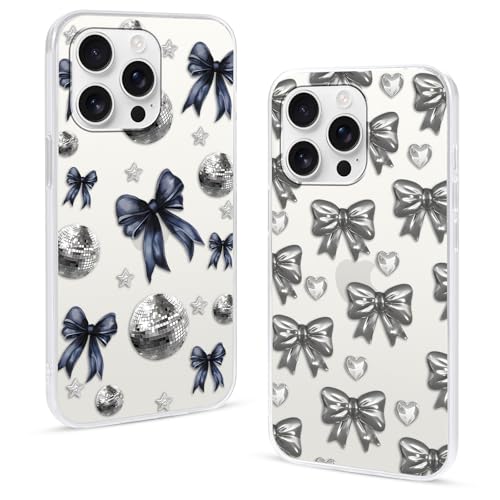 Omyzo 2 Stück HandyHülle für Xiaomi Redmi Note 13 Pro+ 5G Hülle 6,67", Transparent Schutzhülle mit Aesthetic Bogen Muster Design Weich TPU Silikon Stoßfest Cover Case für Redmi Note 13 Pro+ 5G von Omyzo