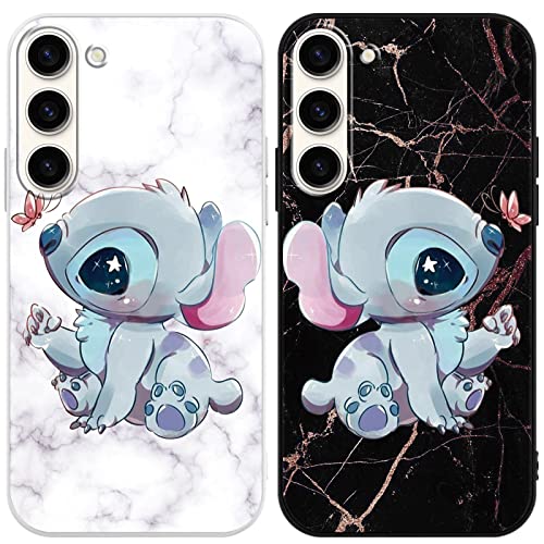 Omyzo [2 Stück Handyhülle für Samsung Galaxy S23 5G Hülle 6,1",Karikatur Anime Case mit Niedlich Muster Design Cover Weiche Stoßfest TPU Silikon Schutzhülle für Samsung S23 5G von Omyzo