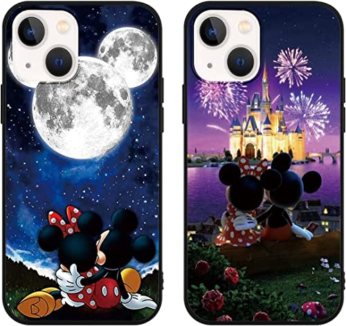 Omyzo [2 Stück Schutzhülle Kompatibel mit iPhone 14 iPhone 13 Hülle 6,1",Karikatur Niedlich Gemustert Handyhülle Cover Sanft TPU Silikon Kratzfest Stoßfest Case Schutzhülle für iPhone 13 von Omyzo