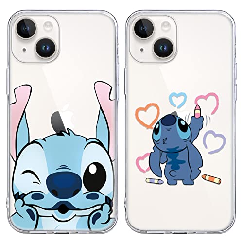 Omyzo [2 Stück] Schutzhülle für Samsung Galaxy S21 5G Hülle 6,2",Karikatur Muster Weiches TPU Silikon Handyhülle Süßes Charakter Einzigartige Lustig Beschützen Case Kompatibel mit Samsung S21 4G von Omyzo