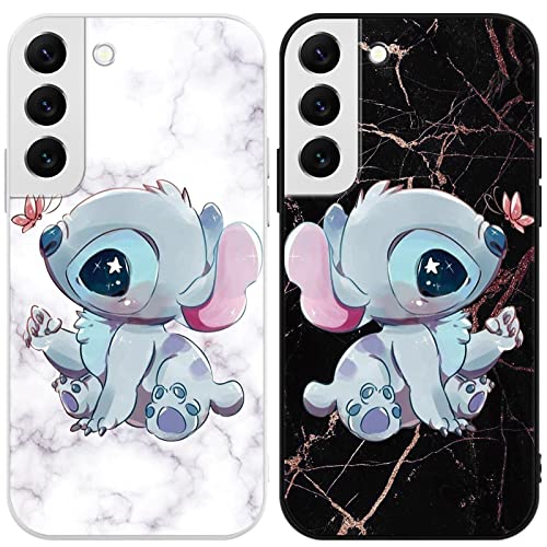 Omyzo [2 Stück] Schutzhülle für Samsung Galaxy S22 5G Hülle 6,1",Karikatur Anime Case mit Niedlich Muster Design Cover Weiche Stoßfest TPU Silikon Handyhülle für Samsung S22 von Omyzo