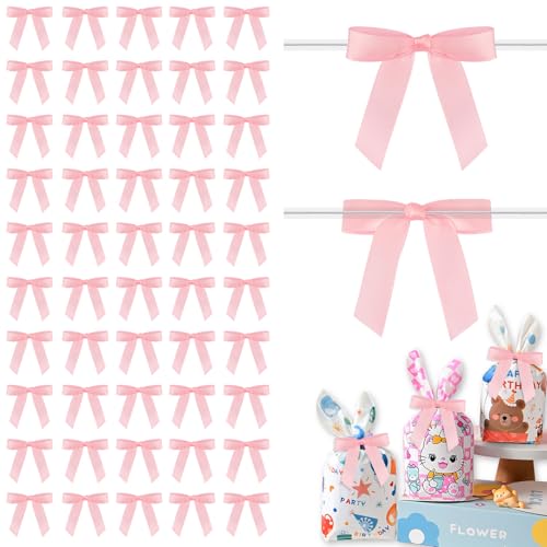 On-Airstore 50 Stück 6,3 cm Schleifen, Satin, Rosa, Schleifen, für Geschenkverpackungen, Leckerlibeutel, Mini-Schleifen für Bastelarbeiten, Kuchen, Hochzeit, Babyparty, Geburtstag, Party On-Airstore 50 Stück 6,3 cm Schleifen, Satin, Rosa, Schleifen, für Geschenkverpackungen, Leckerlibeutel, Mini-Schleifen für Bastelarbeiten, Kuchen, Hochzeit, Babyparty, Geburtstag, Party von On-Airstore
