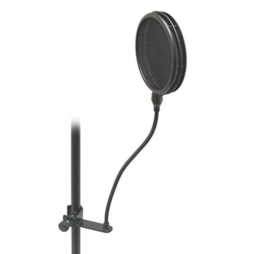 OSS ASVS6-GB Mikrofon-Pop Blocker mit Klemmschraube und Schwanenhals von OnStage